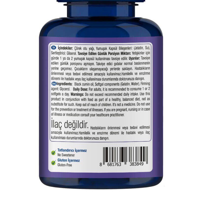 One Up Çörek Otu Yağı 1000 Mg